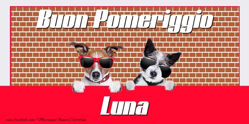 Cartoline di buon pomeriggio - Buon Pomeriggio Luna