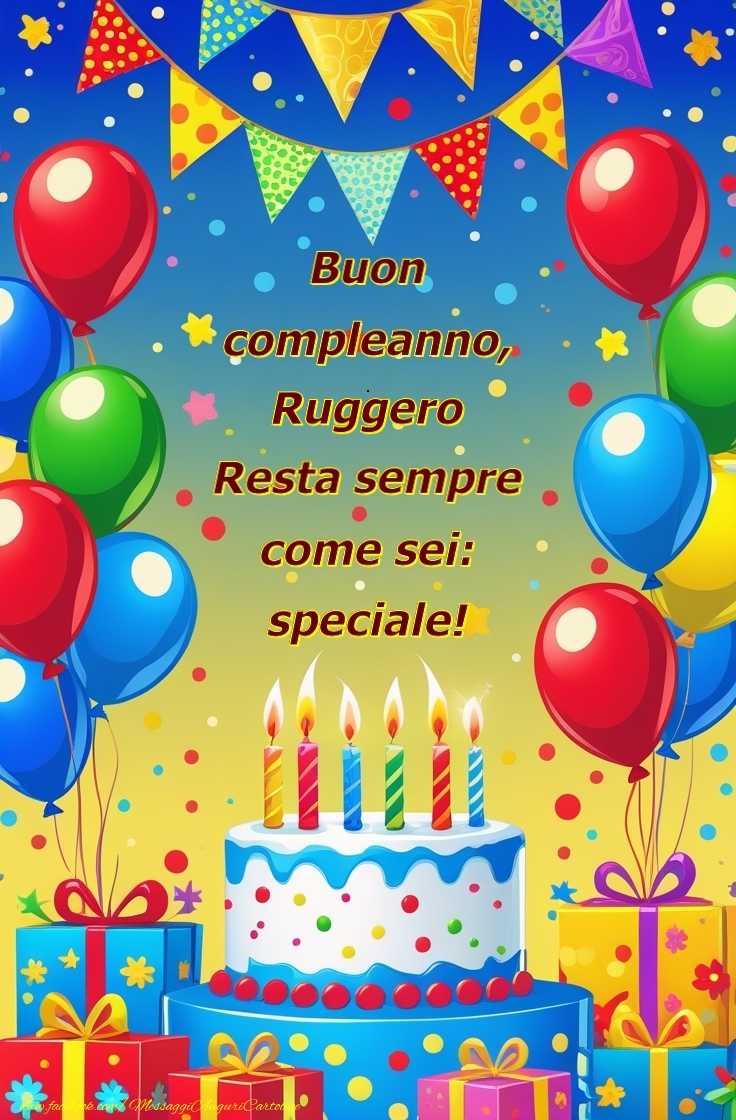 Cartoline di compleanno - Buon compleanno! Resta sempre come sei: speciale!