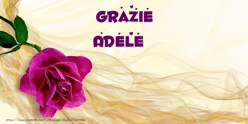 Cartoline di grazie - Grazie Adele