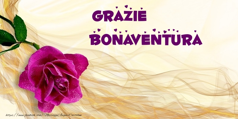 Cartoline di grazie - Grazie Bonaventura