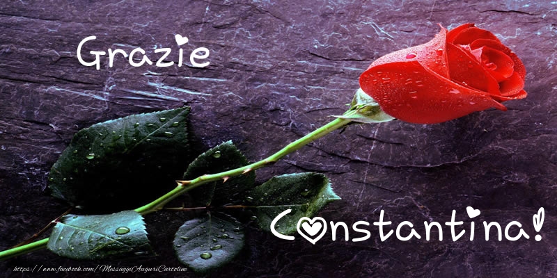 Cartoline di grazie - Grazie Constantina!