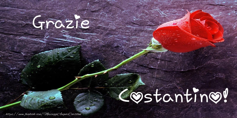 Cartoline di grazie - Grazie Costantino!