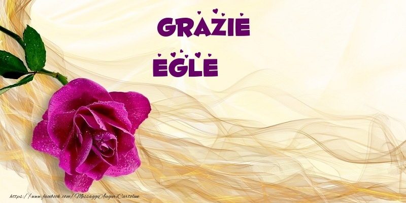 Cartoline di grazie - Grazie Egle