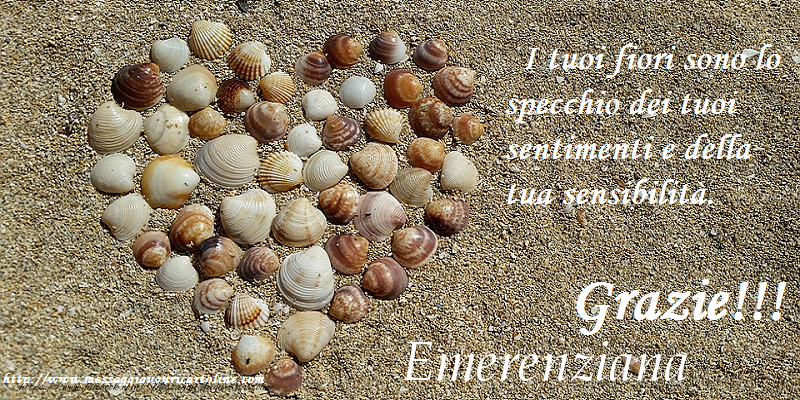 Cartoline di grazie - Grazie Emerenziana
