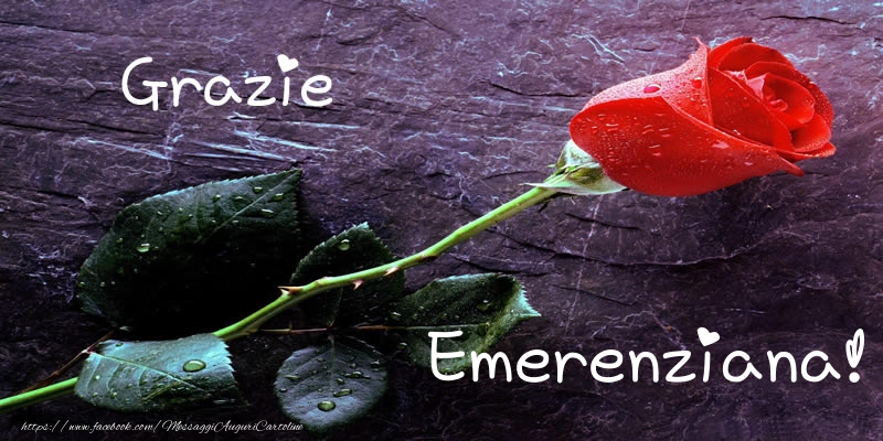 Cartoline di grazie - Grazie Emerenziana!