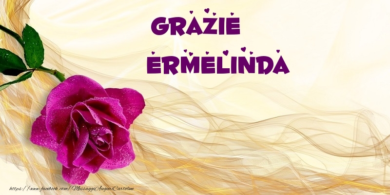 Cartoline di grazie - Grazie Ermelinda