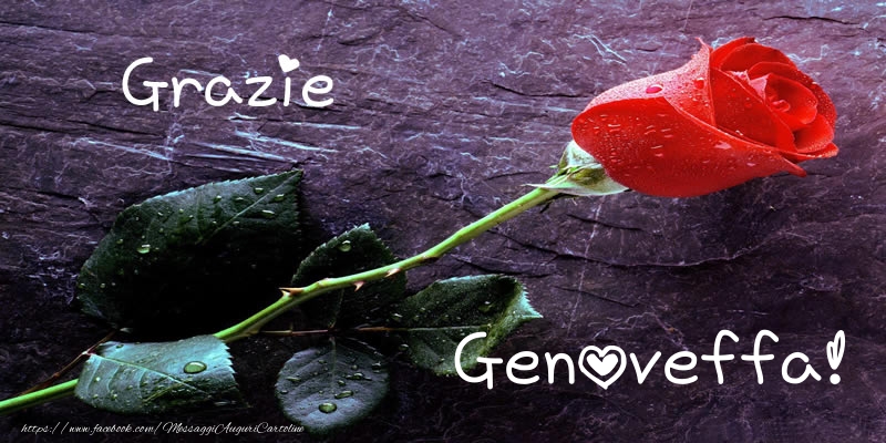 Cartoline di grazie - Grazie Genoveffa!
