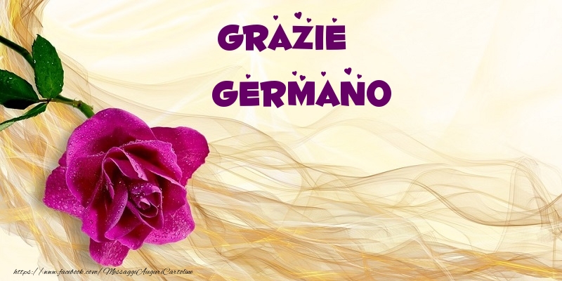 Cartoline di grazie - Grazie Germano