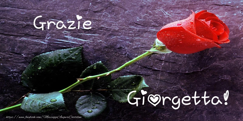 Cartoline di grazie - Grazie Giorgetta!