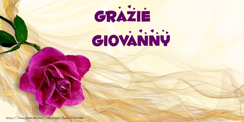 Cartoline di grazie - Grazie Giovanny