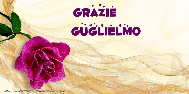 Cartoline di grazie - Grazie Guglielmo
