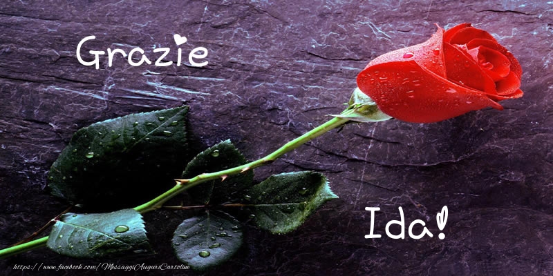 Cartoline di grazie - Grazie Ida!