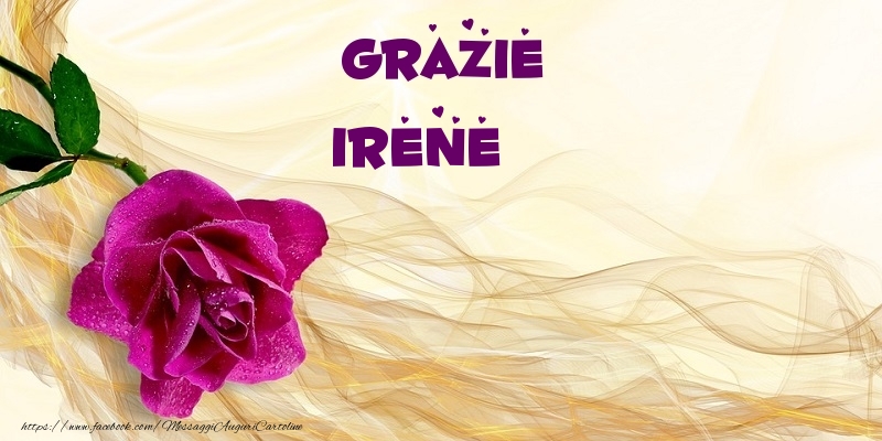 Cartoline di grazie - Grazie Irene