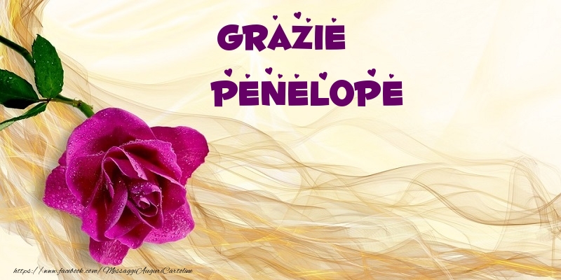 Cartoline di grazie - Grazie Penelope