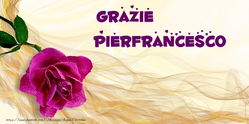Cartoline di grazie - Grazie Pierfrancesco