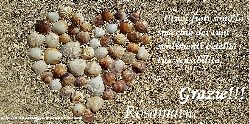 Cartoline di grazie - Grazie Rosamaria