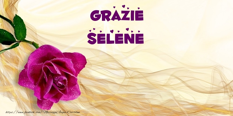 Cartoline di grazie - Grazie Selene
