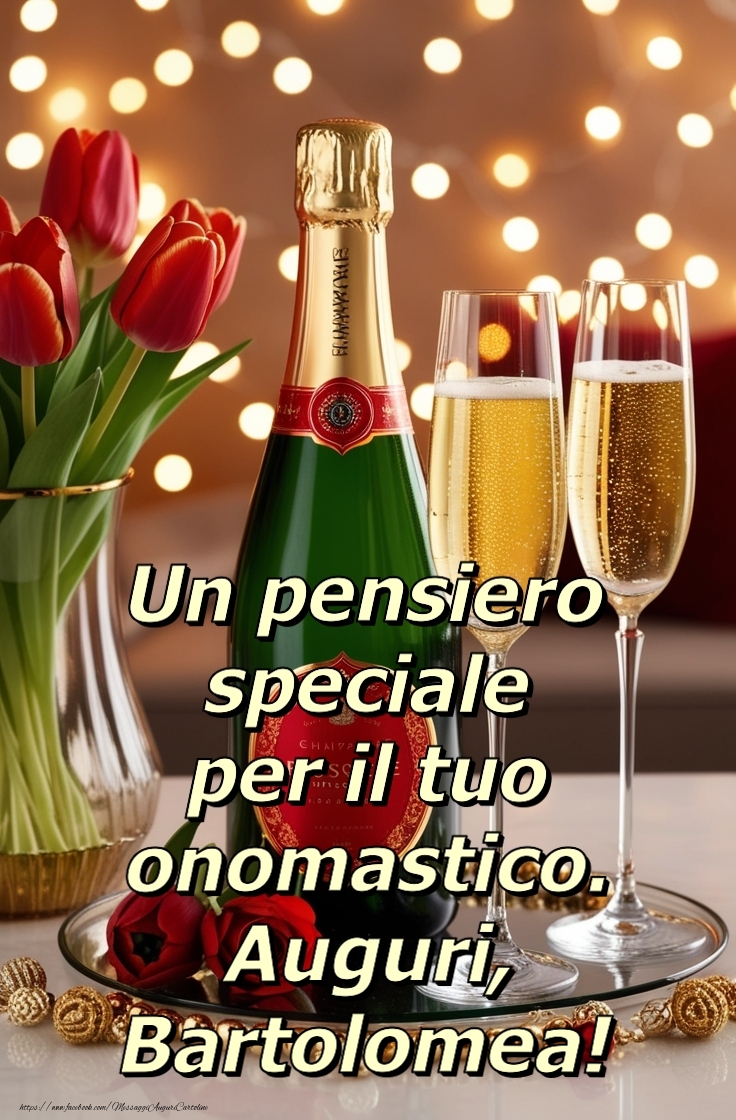 Cartoline di onomastico - Un pensiero  speciale per il tuo onomastico