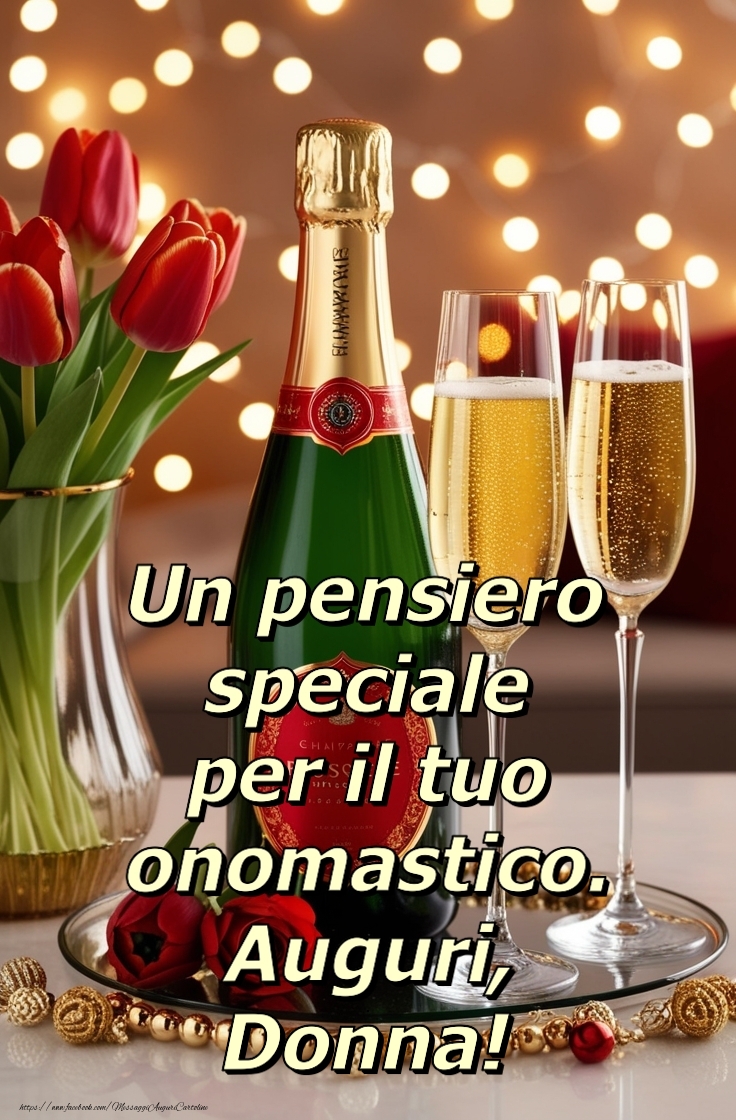 Cartoline di onomastico - Un pensiero  speciale per il tuo onomastico