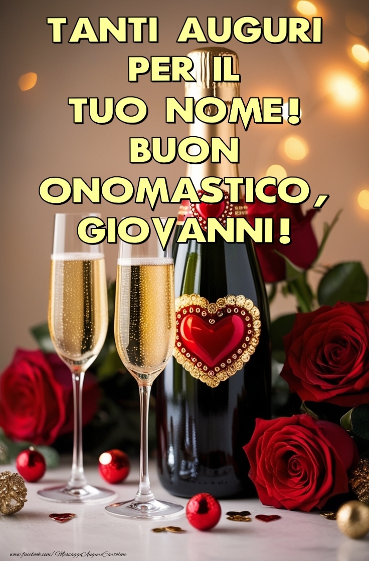 Cartoline di onomastico - Tanti auguri  per il  tuo nome