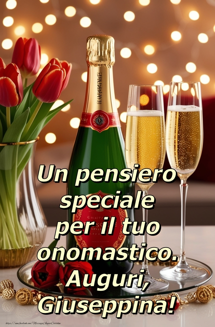 Cartoline di onomastico - Un pensiero  speciale per il tuo onomastico