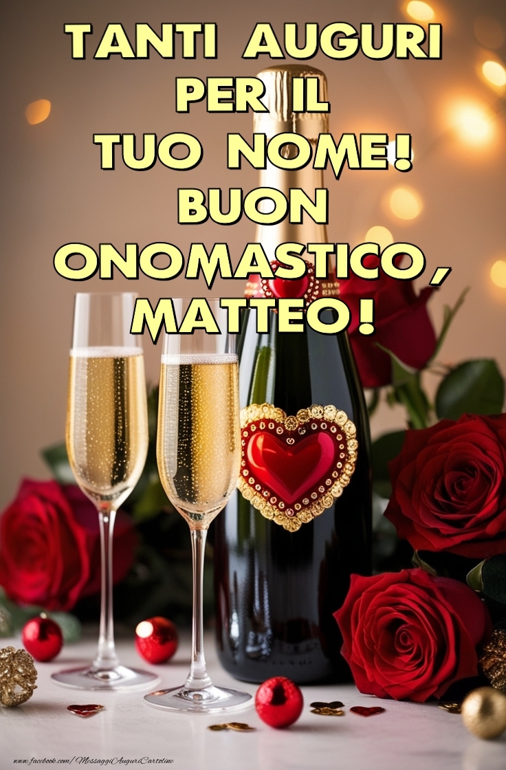 Cartoline di onomastico - Tanti auguri  per il  tuo nome
