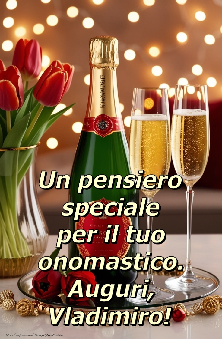 Cartoline di onomastico - Un pensiero  speciale per il tuo onomastico