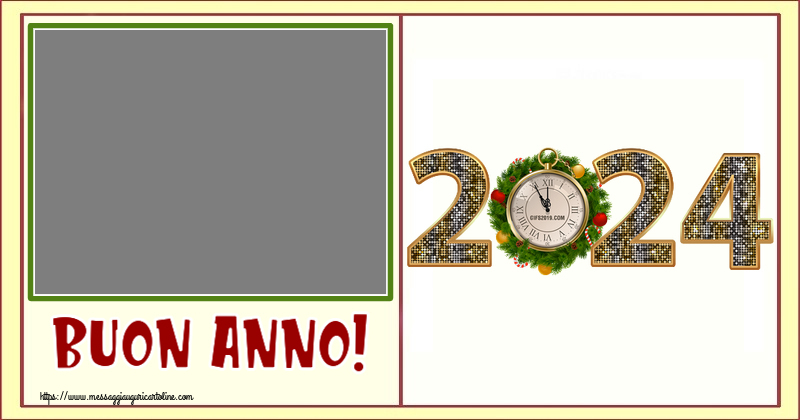 Cartoline personalizzate di Buon Anno - Buon Anno! - Cornice foto