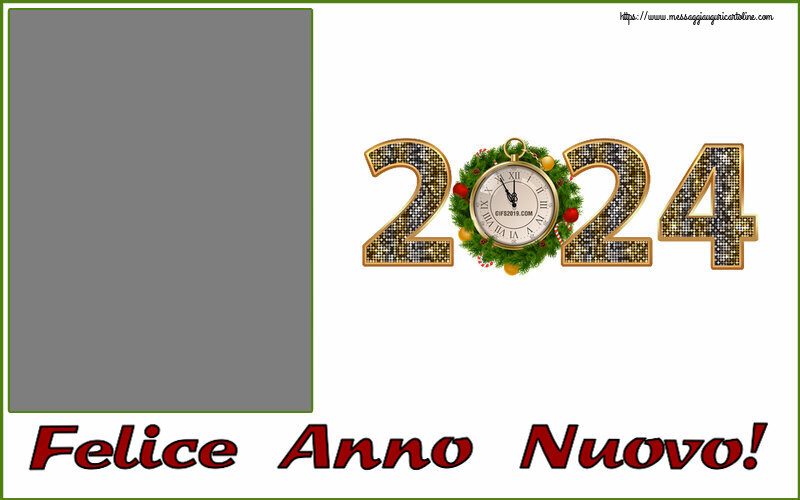 Cartoline personalizzate di Buon Anno - Felice Anno Nuovo! - Cornice foto