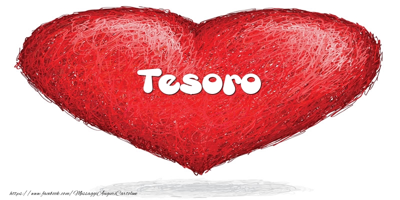 Cartoline d'amore per Fidanzato - Tesoro nel cuore