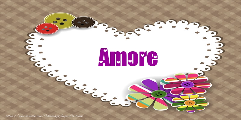 Cartoline d'amore per Fidanzato - Amore nel cuore!