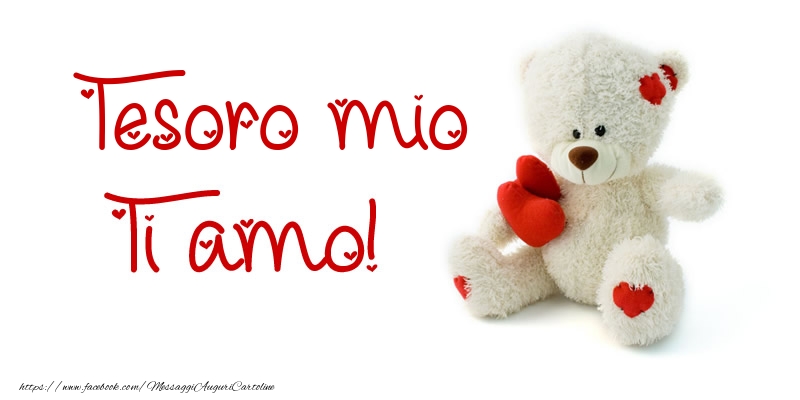Cartoline d'amore per Marito - Tesoro mio Ti amo!