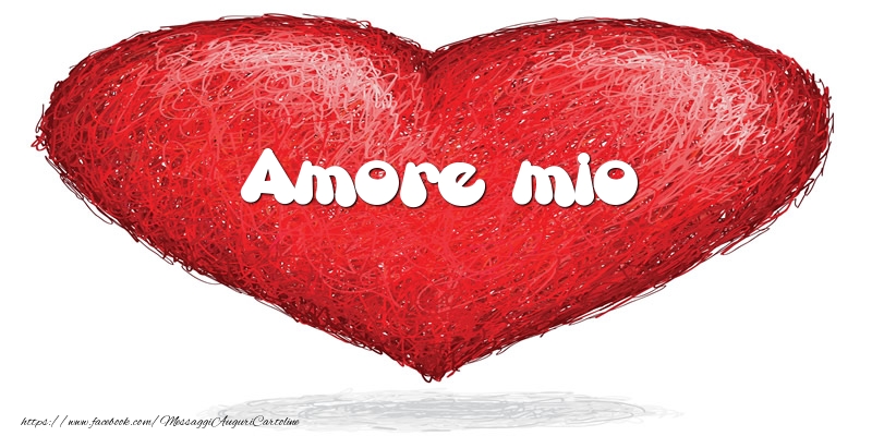 Cartoline d'amore per Moglie - Amore mio nel cuore