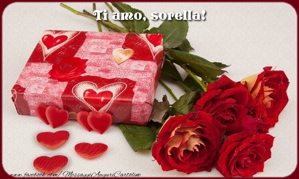 Cartoline d'amore per Sorella - Ti amo, sorella!