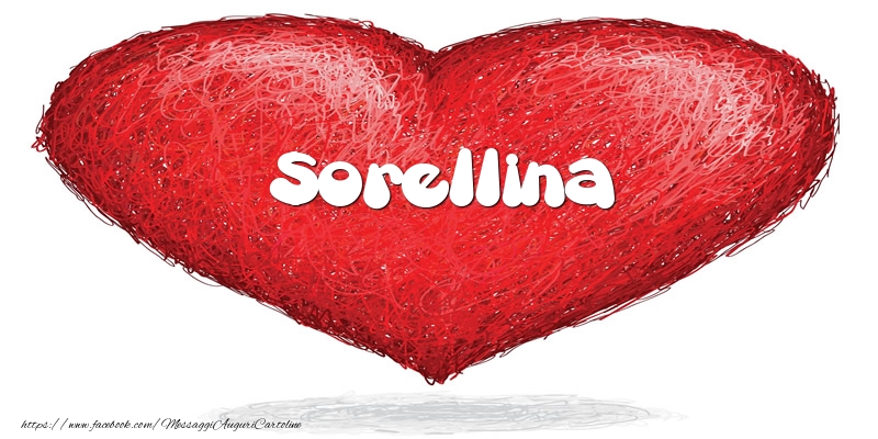 Cartoline d'amore per Sorella - Sorellina nel cuore