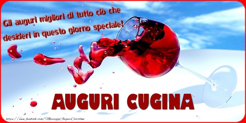 Cartoline di auguri per Cugina - Tanti auguri  cugina