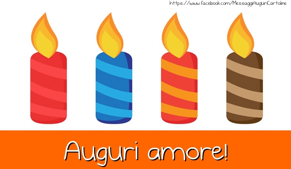 Cartoline di auguri per Fidanzata - Auguri amore!