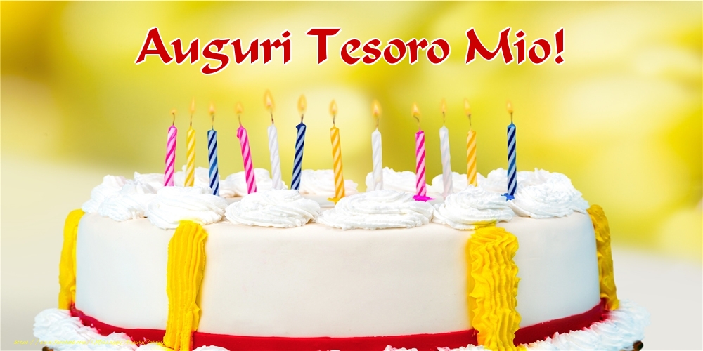 Cartoline di auguri per Moglie - Auguri tesoro mio!