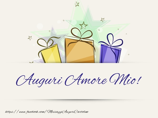Cartoline di auguri per Moglie - Auguri amore mio!