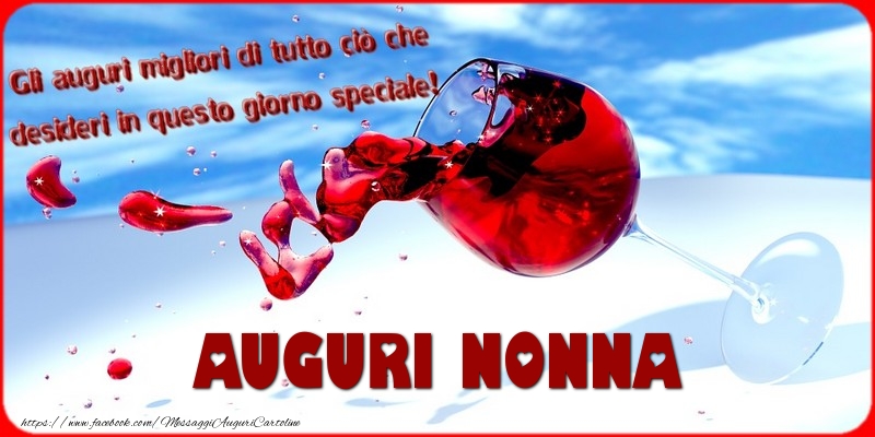 Cartoline di auguri per Nonna - Tanti auguri  nonna