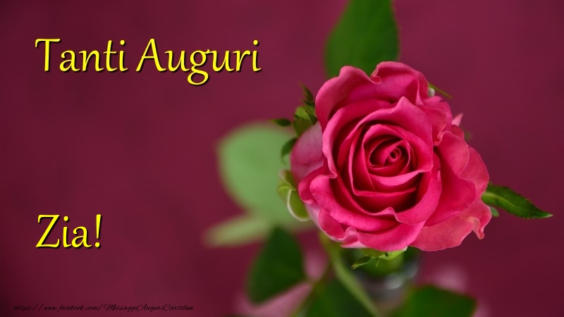 Cartoline di auguri per Zia - Tanti Auguri zia