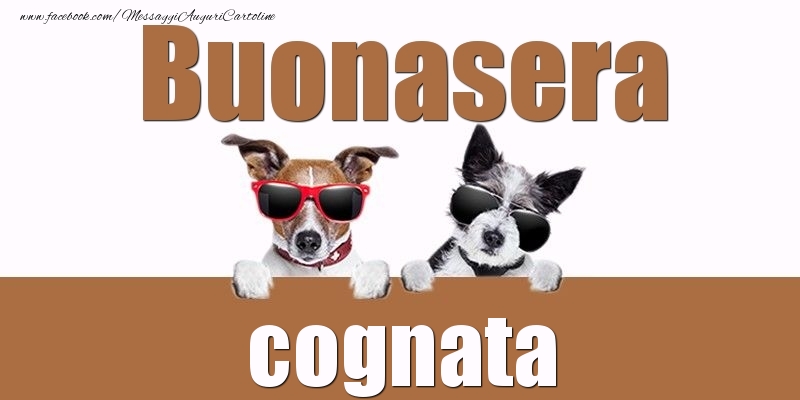 Cartoline di buonasera per Cognata - Buonasera cognata