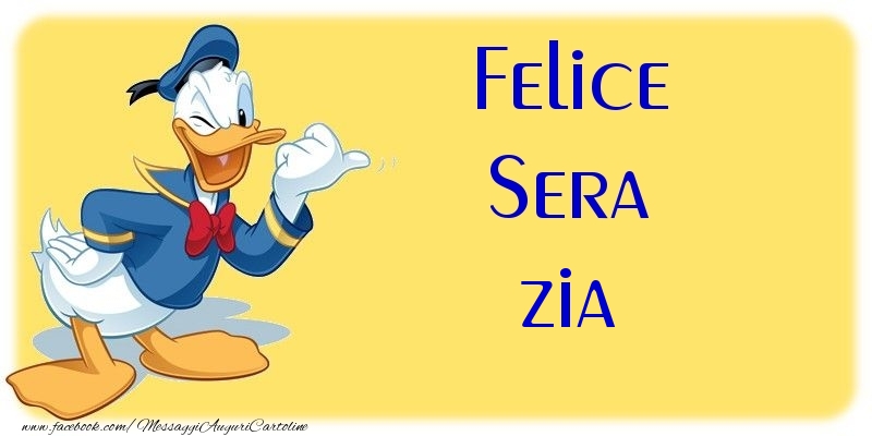 Cartoline di buonasera per Zia - Felice Sera zia