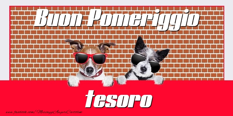 Cartoline di buon pomeriggio per Fidanzata - Buon Pomeriggio tesoro