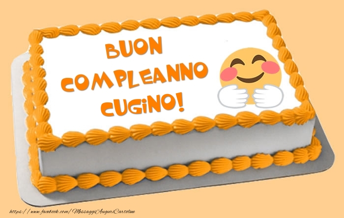 Cartoline di compleanno per Cugino - Torta Buon Compleanno cugino!