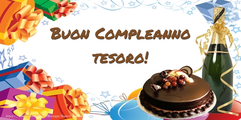 Cartoline di compleanno per Fidanzata - Buon Compleanno tesoro!
