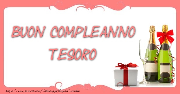 Cartoline di compleanno per Fidanzato - Buon compleanno tesoro