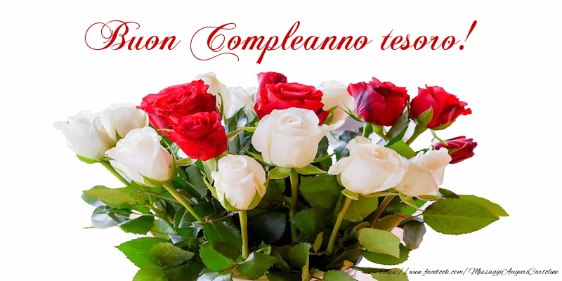 Cartoline di compleanno per Moglie - Buon Compleanno tesoro!