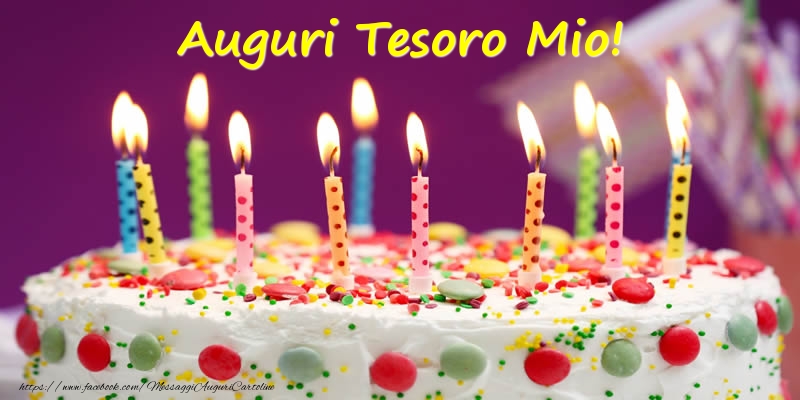 Cartoline di compleanno per Moglie - Auguri tesoro mio!