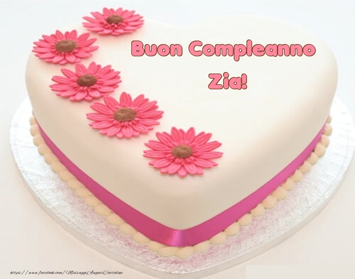 Cartoline di compleanno per Zia - Buon Compleanno zia! - Torta